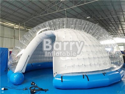 Guangzhou factory translucent inflatable balloon tent camping bubble  BY-IT-023